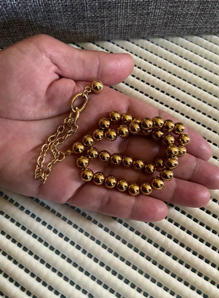 High Quality Stainless Steel Prayer Beads For Men 35 Beads Size 8mm