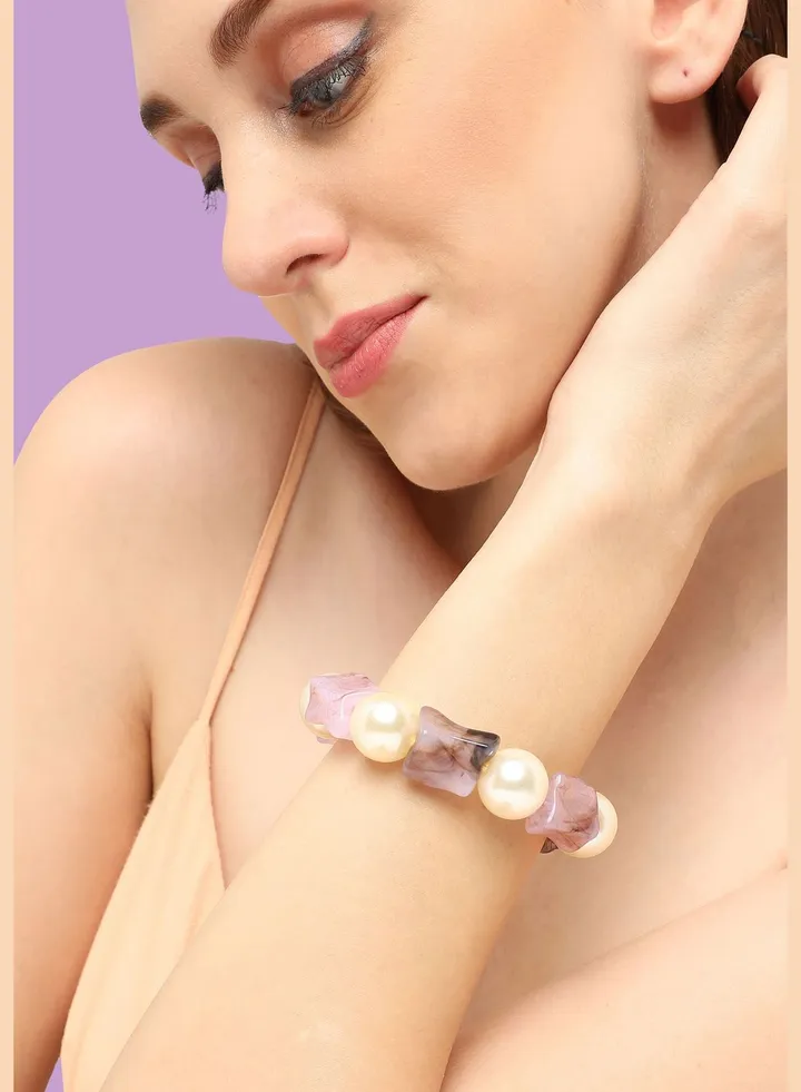 Gold Plated Party Designer Stone Stone Bracelet For Women