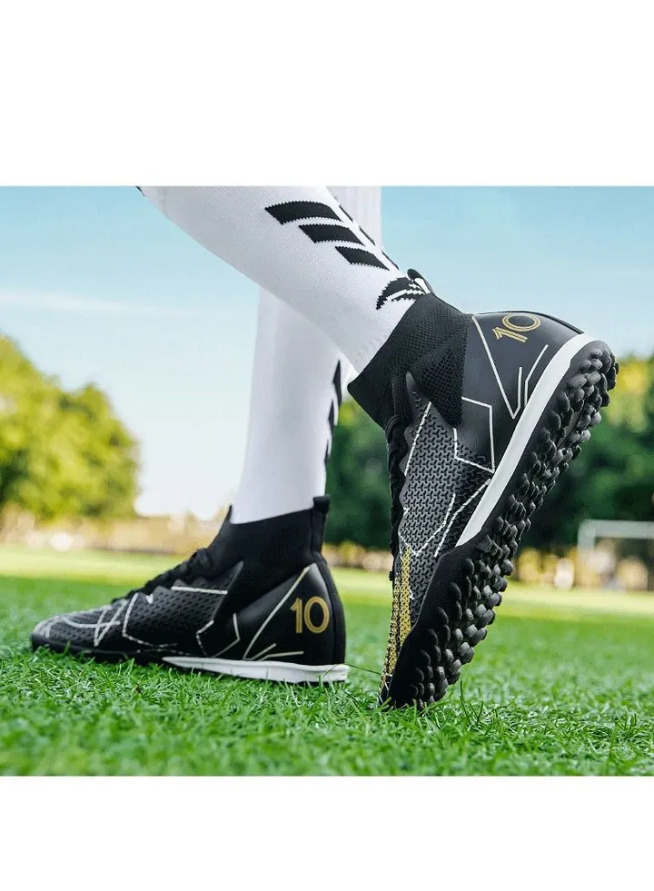 High -top band broken nail football shoes