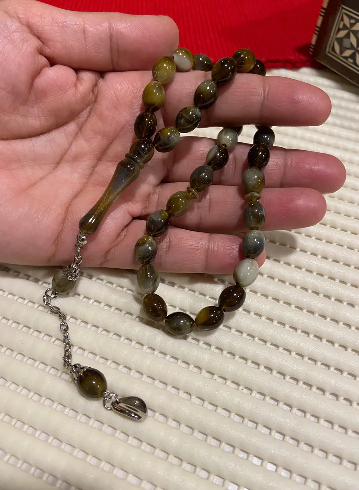 Faturan Bakelite Prayer Beads For Men 33 Beads Size 8mm x 10.5mm
