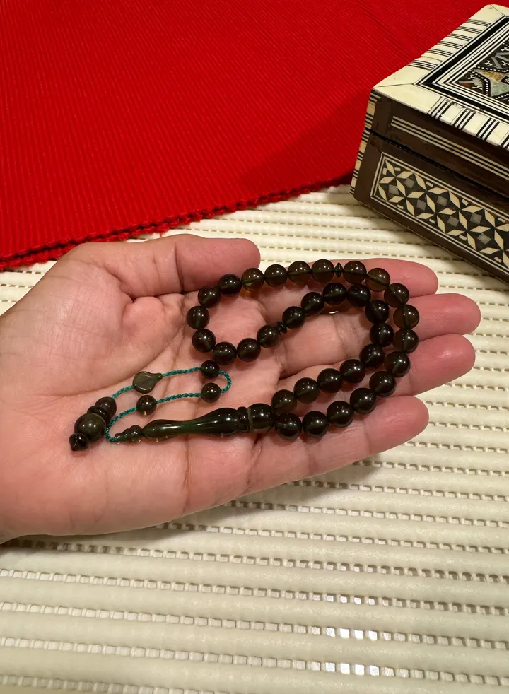 Small Faturan Bakelite Prayer Beads For Men 33 Beads Size 8mm