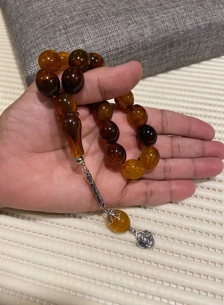 Faturan Prayer Beads For Men 17 Beads Size 13.5mm*15.5mm