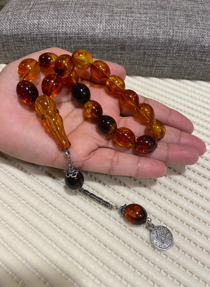 Faturan Prayer Beads For Men 17 Beads Size 13.5mm*15.5mm