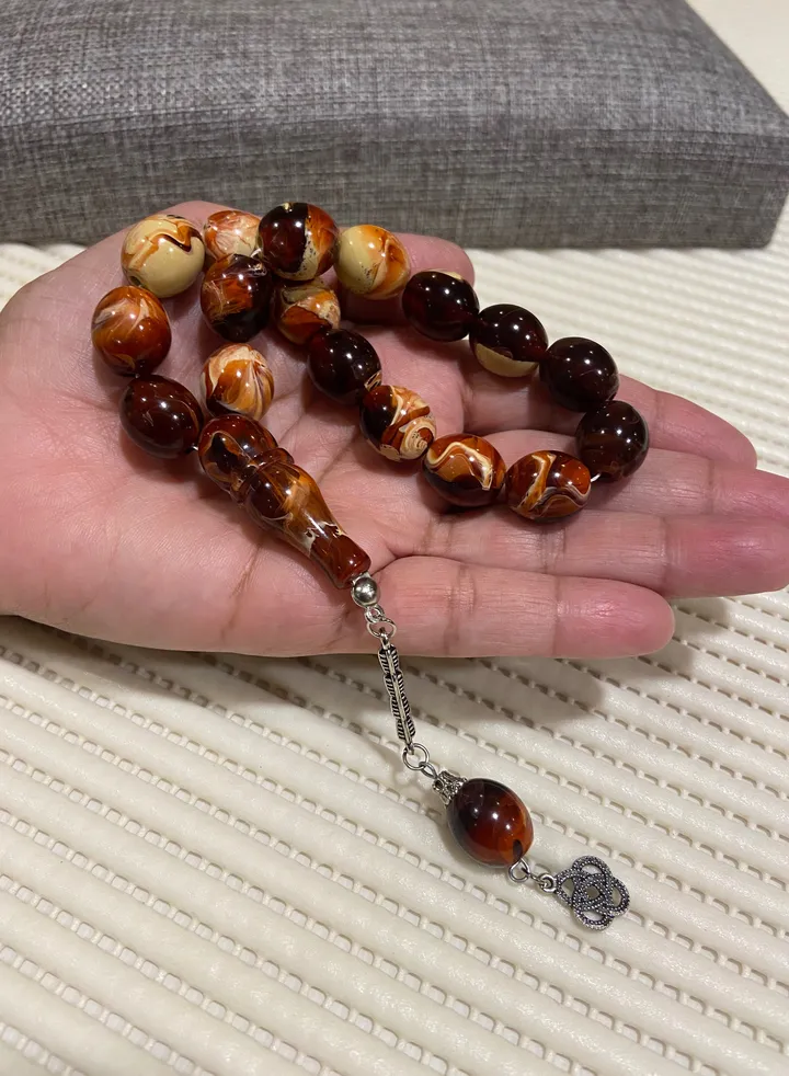 Faturan Prayer Beads For Men 17 Beads Size 13.5mm*15.5mm