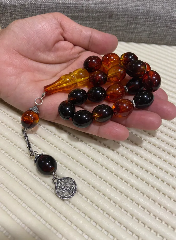 Faturan Prayer Beads For Men 17 Beads Size 13.5mm*15.5mm