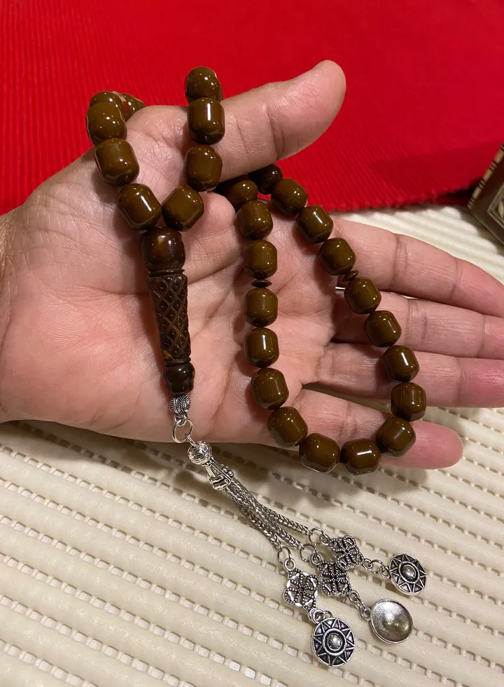 Faturan Bakelite Prayer Beads For Men 33 Beads Size 10mm x 11.5mm