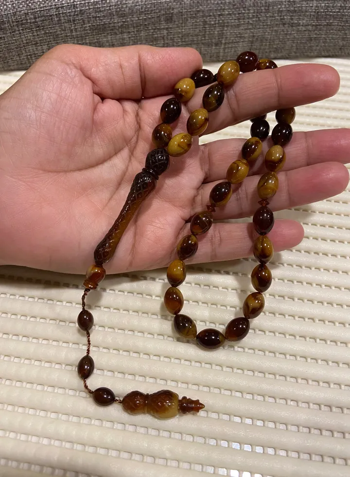 Faturan Prayer Beads For Men 33 Beads Size 8.5mm*12mm