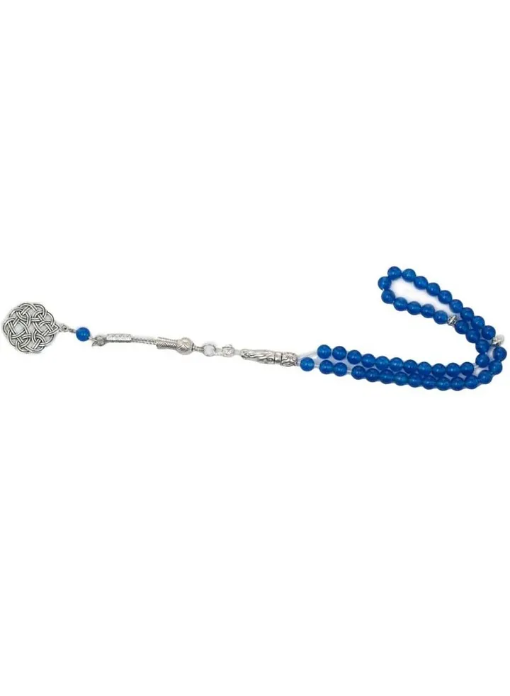 Blue agate rosary