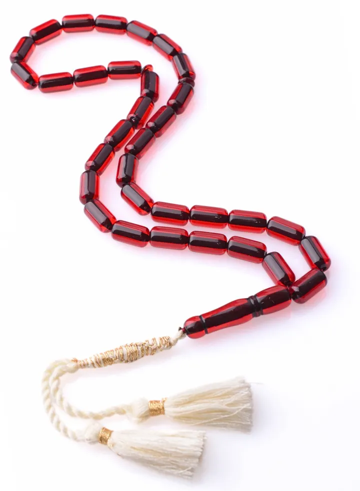 Islamic 33 Count Prayer Beads Red Color