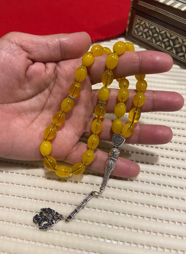 Faturan Bakelite Prayer Beads For Men 33 Beads Size 8.5mm x 12mm