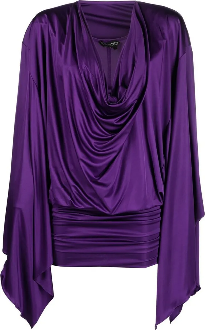 Draped Design Short Dress