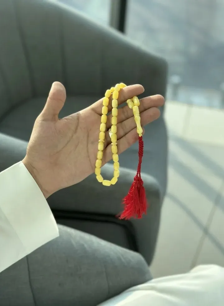 AMBER DUST ROSARY