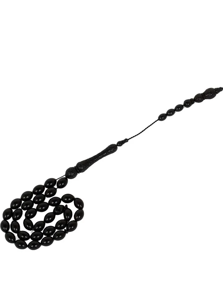 Black acrylic rosary