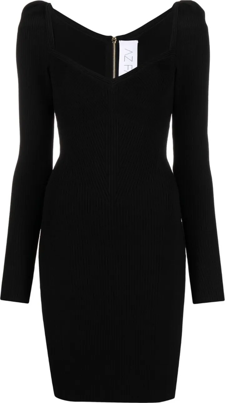 MyBody puff-shoulder dress