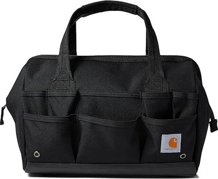 Carhartt 14 Twenty-Five-Pocket Heavyweight Tool Bag (Black) Handbags