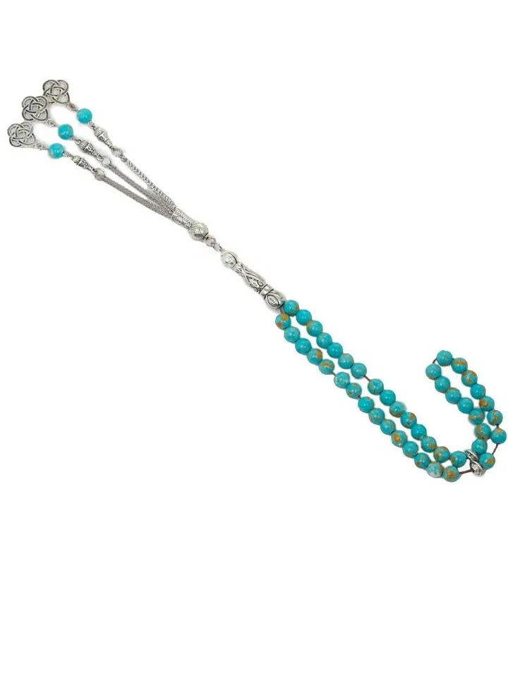 A rosary of turquoise stone