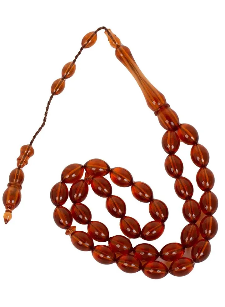 Brown acrylic rosary