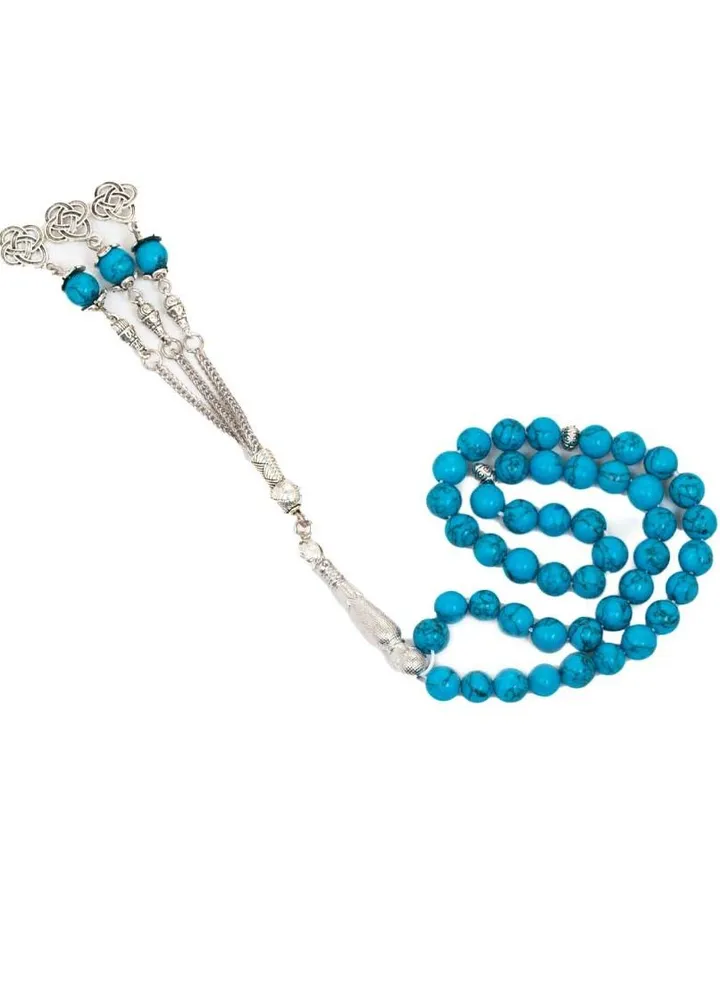 A rosary of turquoise stone