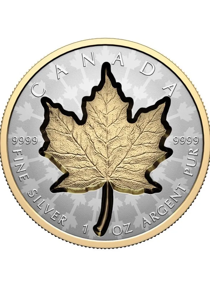 Canada Maple Leaf Super Incuse Silver 1 oz