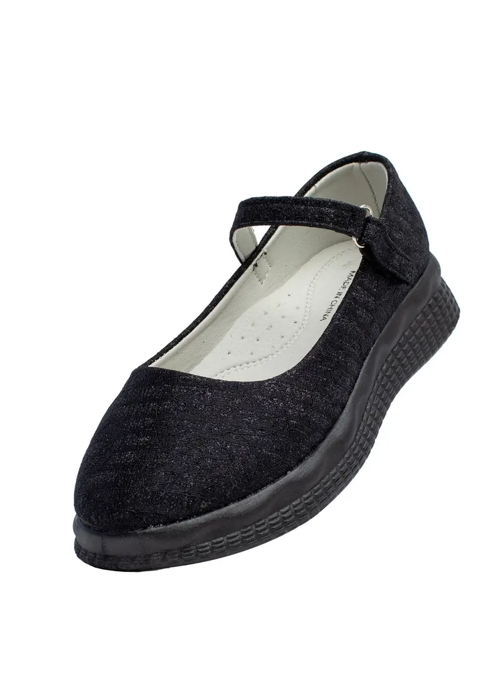 Lucky Kids Girls Mary Jane Black School Uniform Shoes for Toddlers/Little Kids