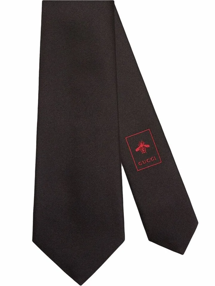 Interlocking G silk jacquard tie