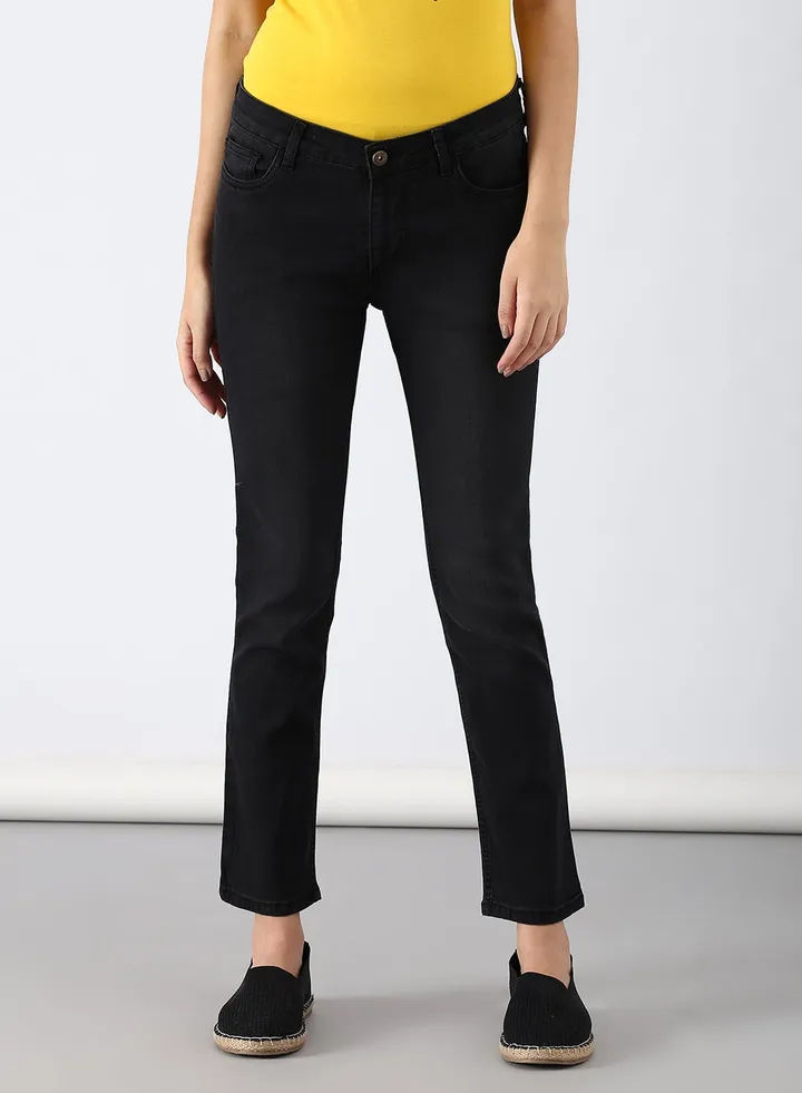 Casual Slim Fit Jeans Black