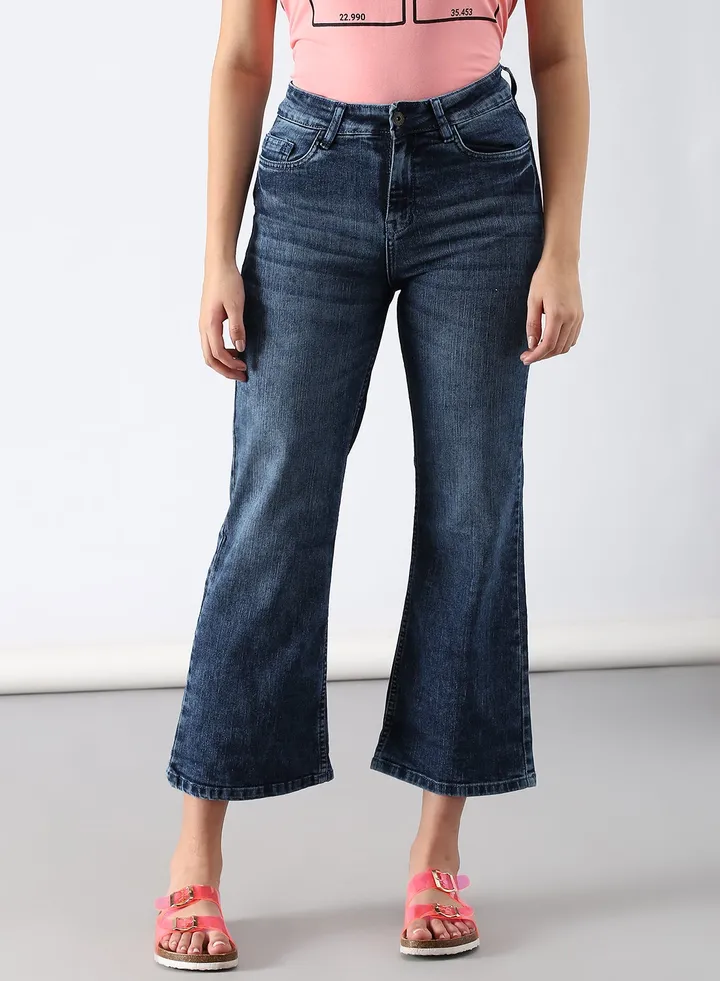 Casual Slim Fit Jeans Dark Blue