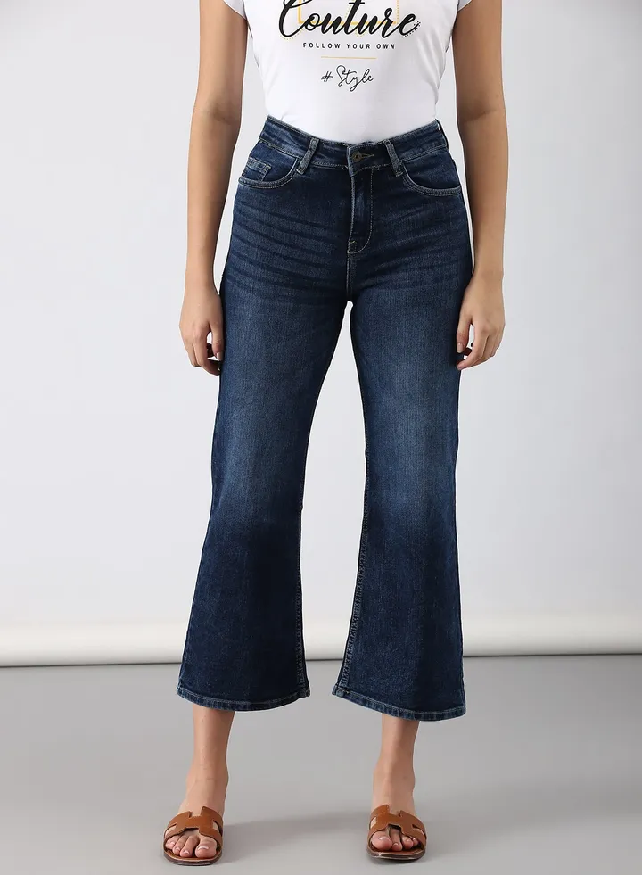 Casual Slim Fit Jeans Dark Blue