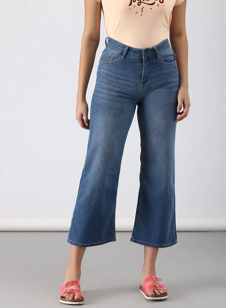 Casual Slim Fit Jeans Denim Blue