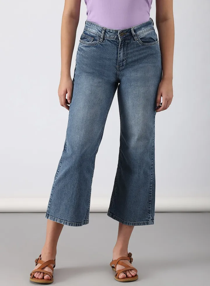Casual Slim Fit Jeans Denim Blue