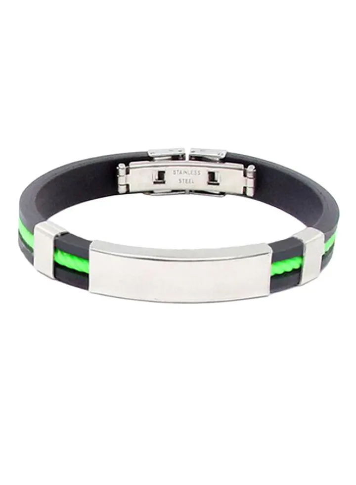 Rubber Wristband Cuff Bracelet