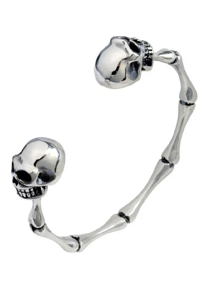 Titanium Steel Adjustable Skull Bracelet