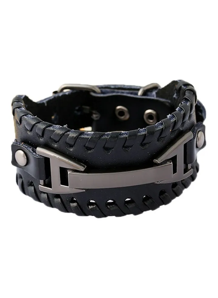 Leather Knitted Bracelet