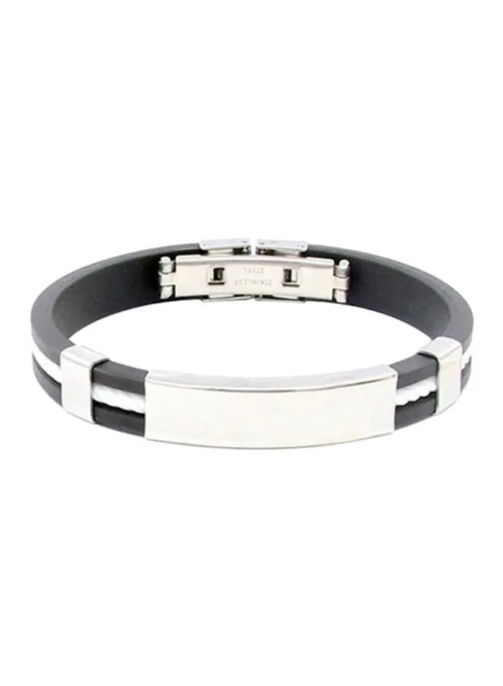 Rubber Wristband Cuff Bracelet