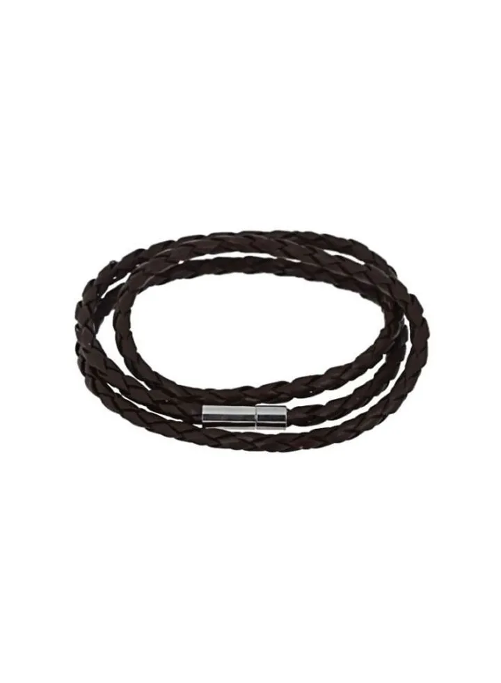 Leather Wrap Clasp Cuff