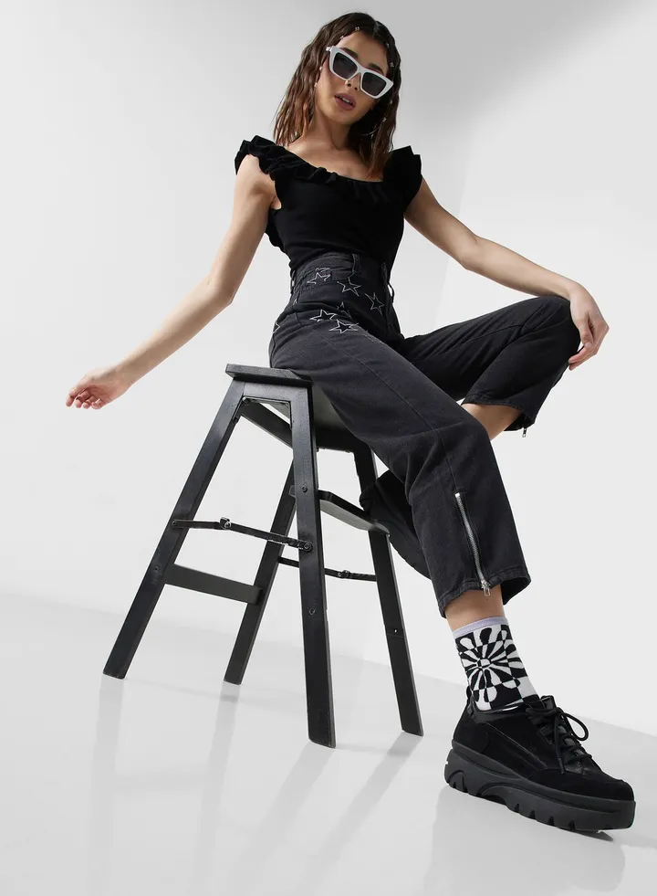 Urban Minx High Waist Vintage Star Jeans