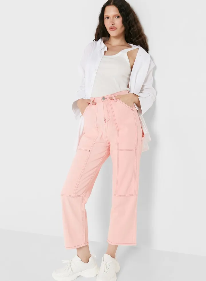 Coloured Mom Jeans