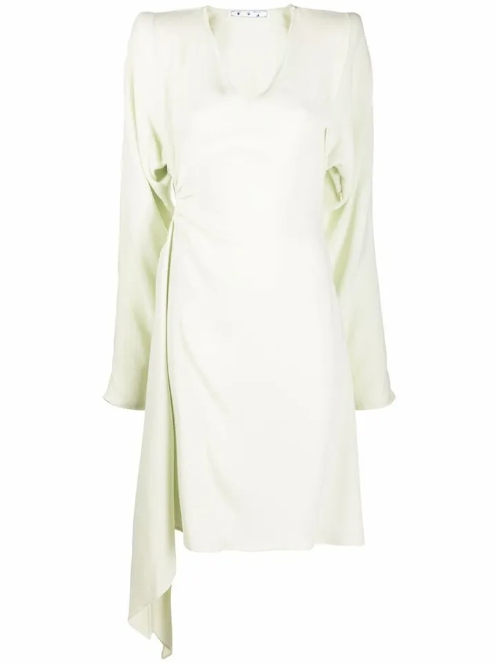 Cut-Out Long-Sleeve Dress
