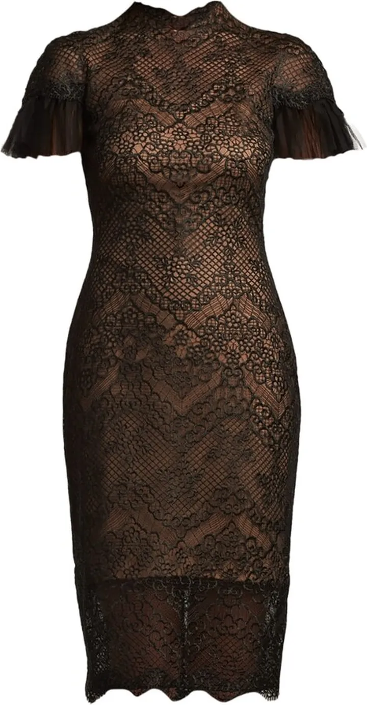 Boone embroidered tulle dress
