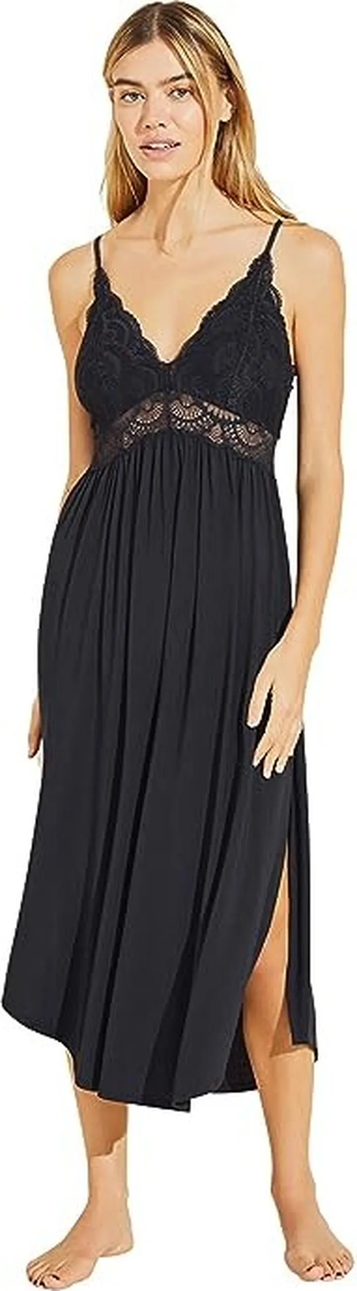 Eberjey Mariana Gown (Black) Women's Pajama