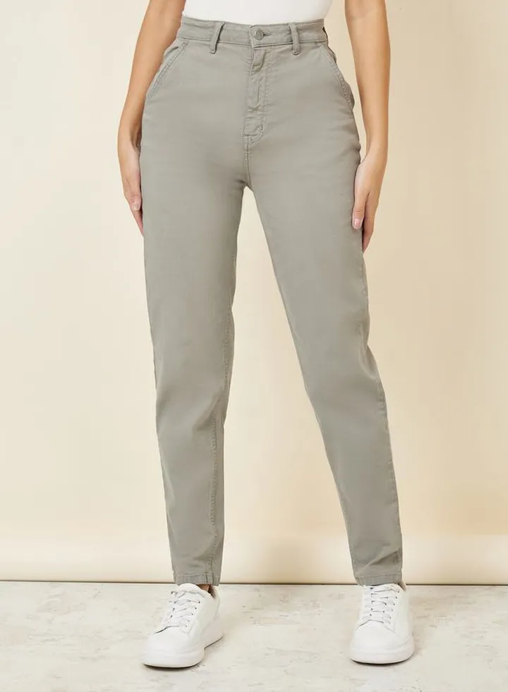 High Rise Straight Leg Jeans