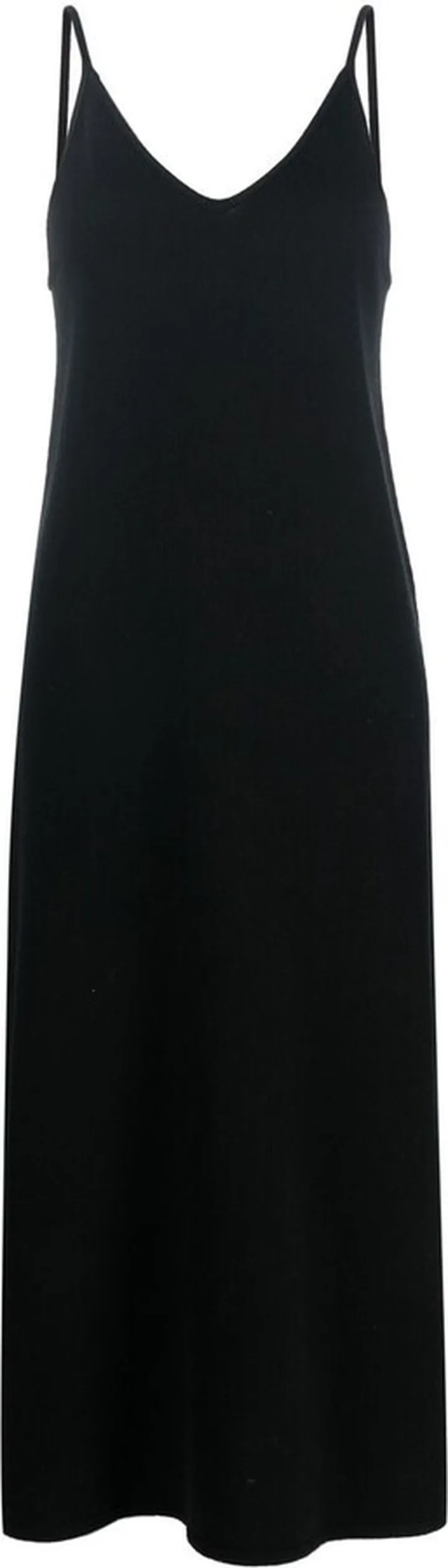 V-neck cashmere midi dress