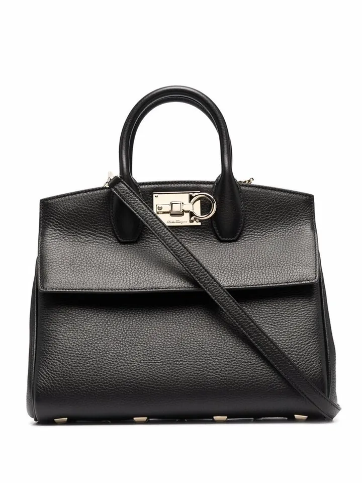 The Studio leather tote bag