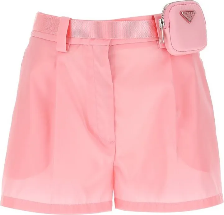 Prada Belted Pouch Shorts