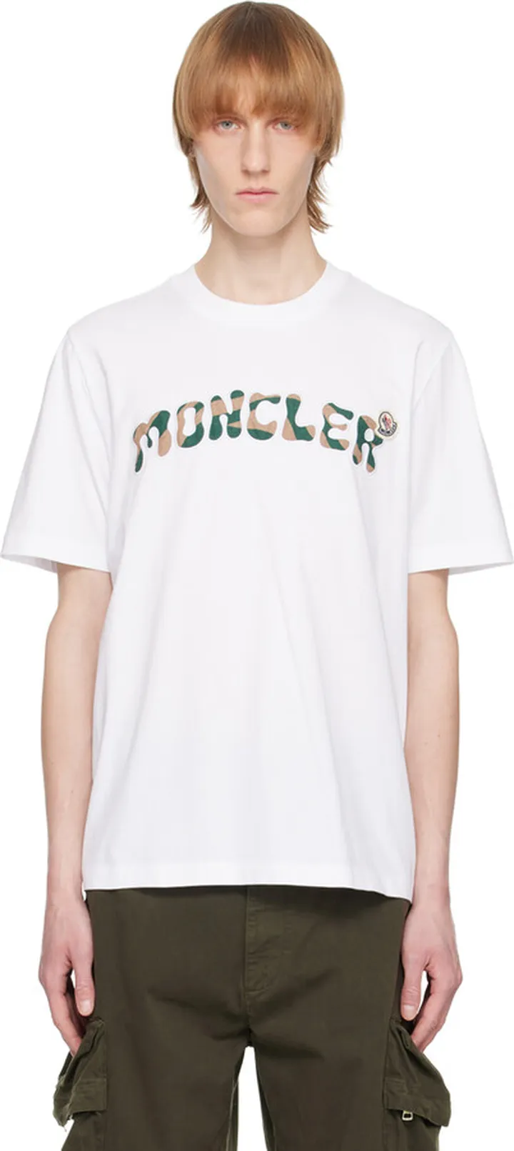 Moncler White Patch T-Shirt