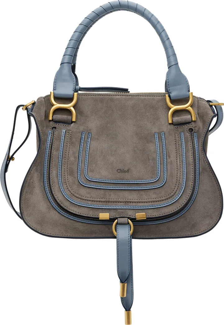 Chloé Gray Small Marcie Shoulder Bag