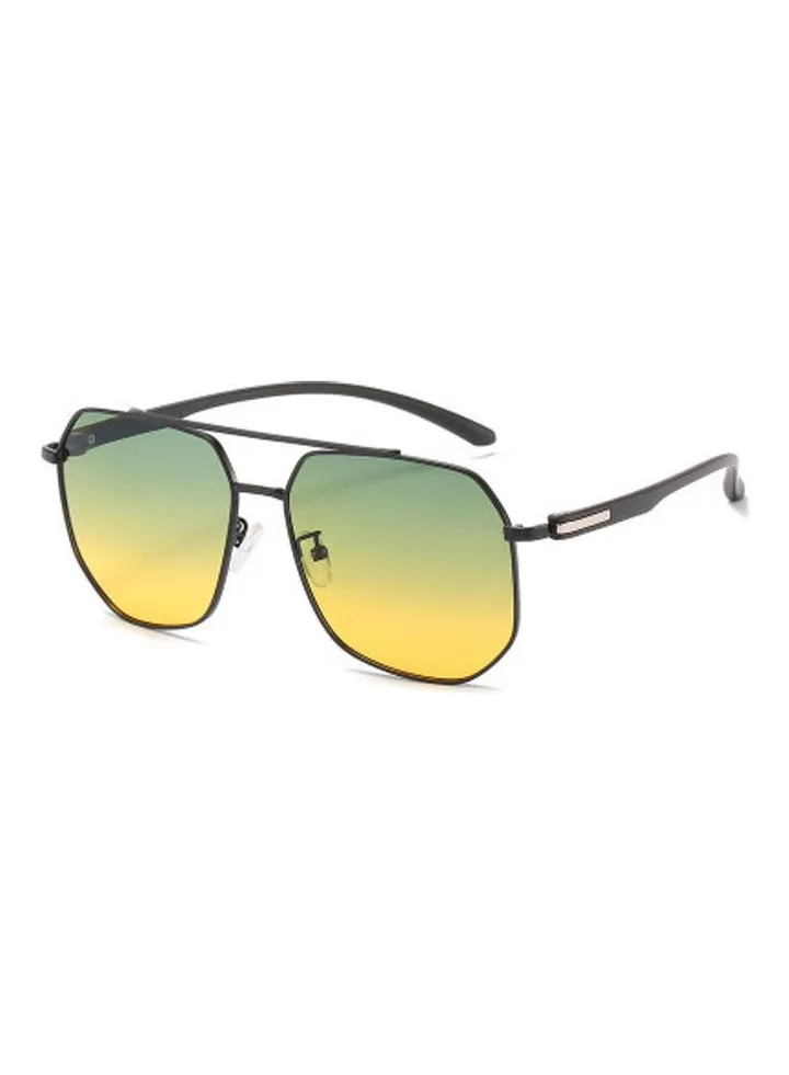 Men's Metal Color Changing Anti-blue Light Sunglasses