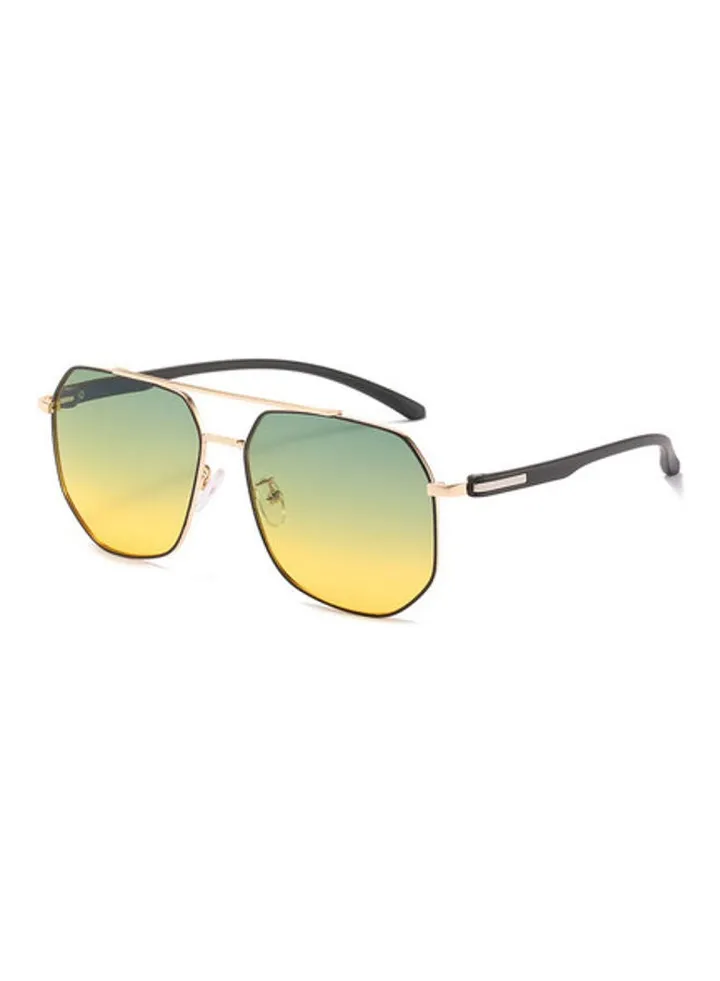 Men's Metal Color Changing Anti-blue Light Sunglasses
