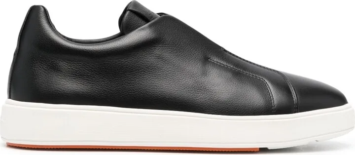 Leather Slip-On Sneakers