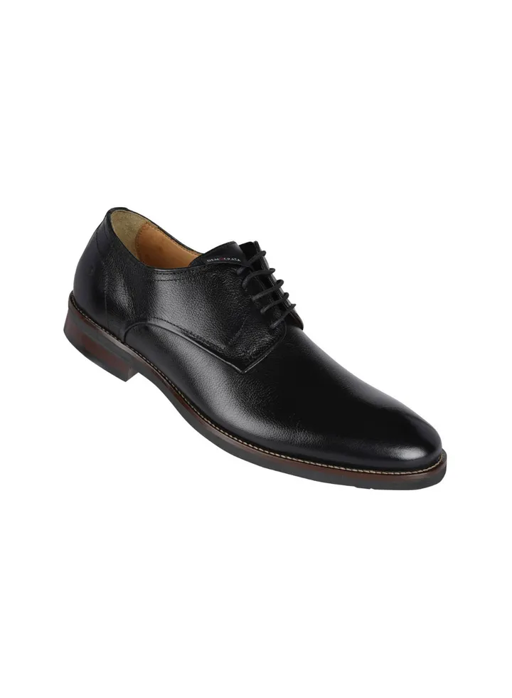 032-88 Democrata Mens Metropolitan Roy Black Leather Shoe 282101-001